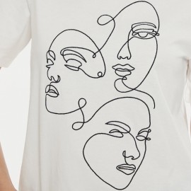 Tee-shirt Sybil visage - Vila